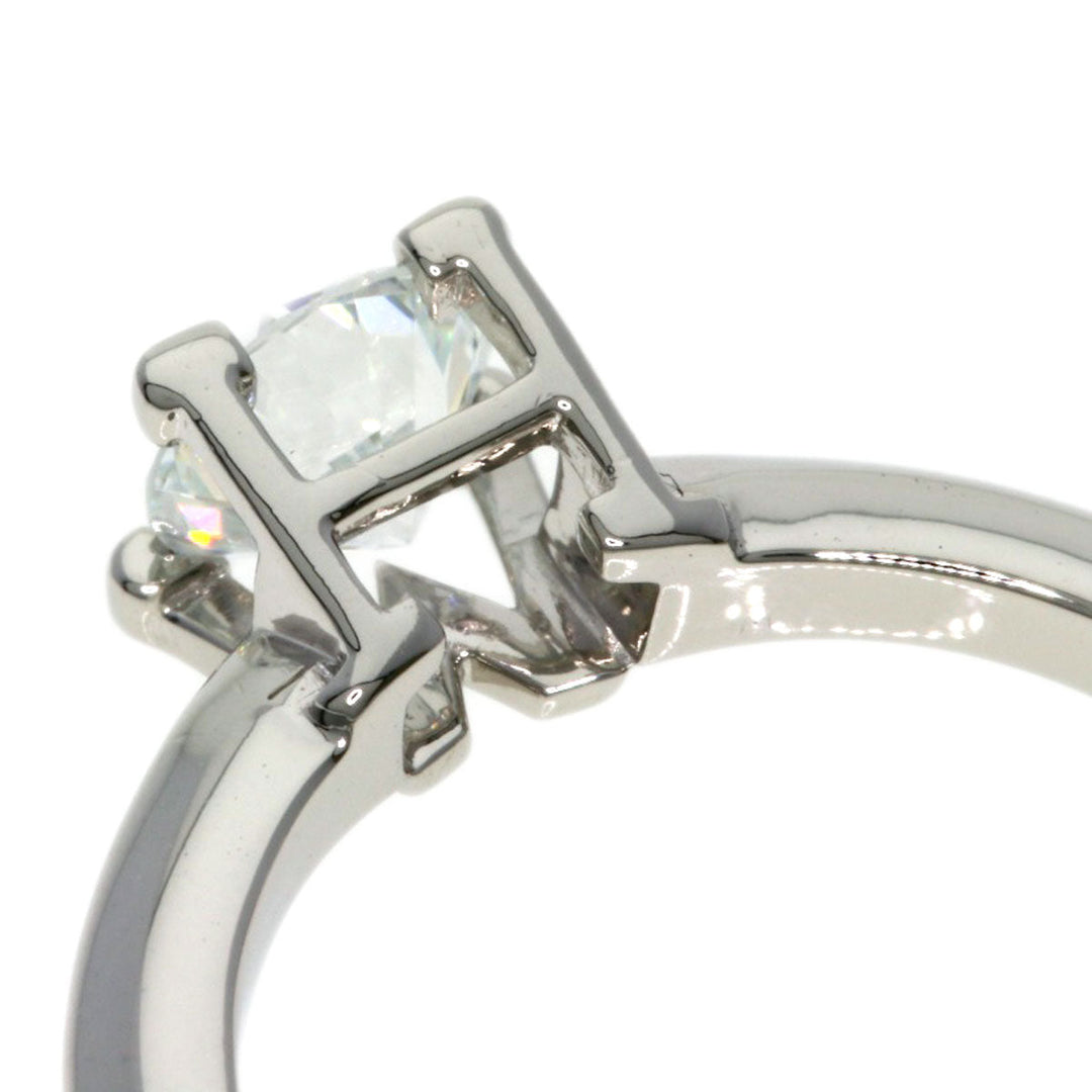 HARRY WINSTON Ring PT950 Silver HW logo diamond