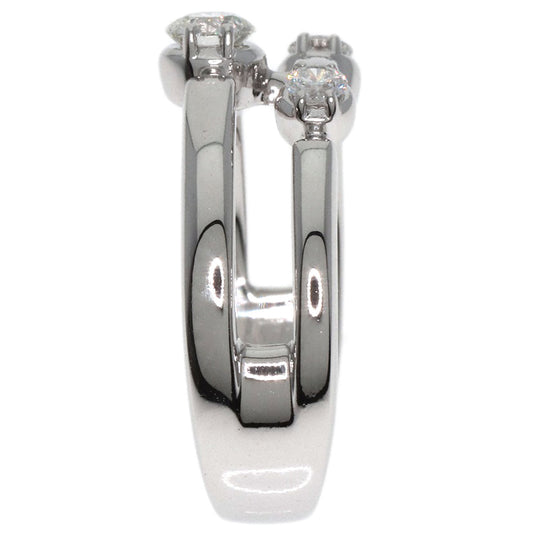 TASAKI Ring K18WG Silver diamond Women Used Authentic