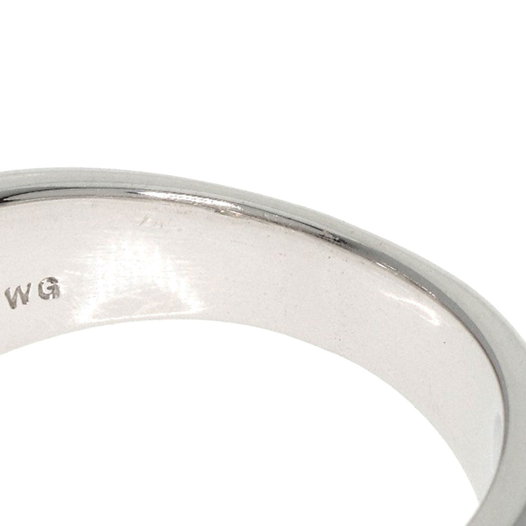 TASAKI Ring K18WG Silver diamond Women Used Authentic