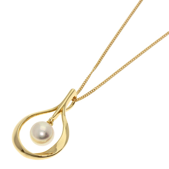 MIKIMOTO Necklace 18K Yellow Gold gold Pearl Women Used Authentic