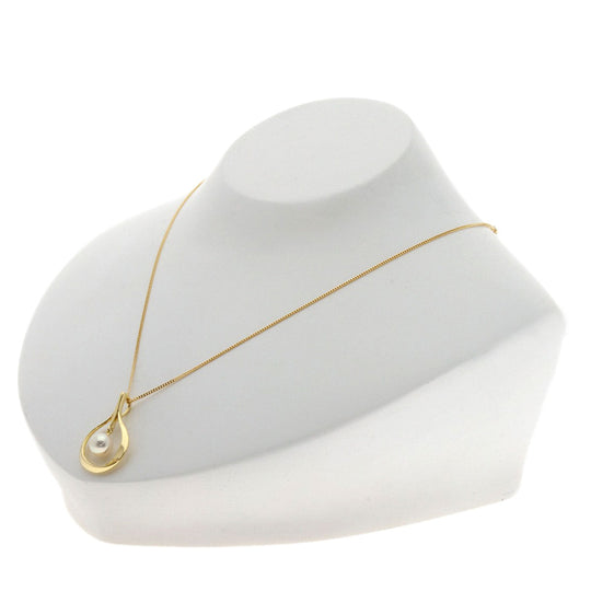 MIKIMOTO Necklace 18K Yellow Gold gold Pearl Women Used Authentic