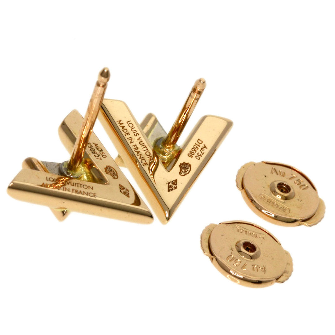 LOUIS VUITTON Pierce 18K Pink Gold gold LV Volt One Puce Diamond Q96969