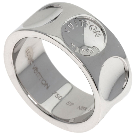 LOUIS VUITTON Ring K18WG Silver Grandberg Empreinte #59
