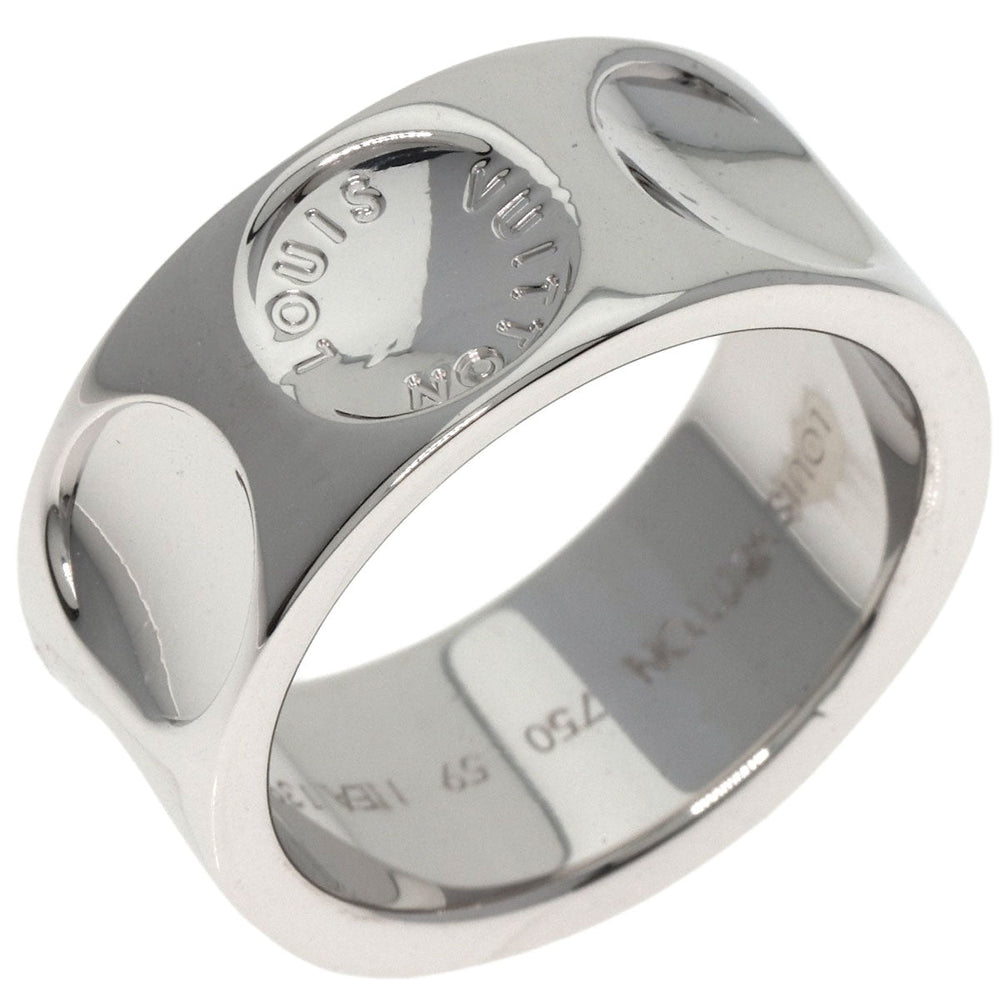 LOUIS VUITTON Ring K18WG Silver Grandberg Empreinte #59