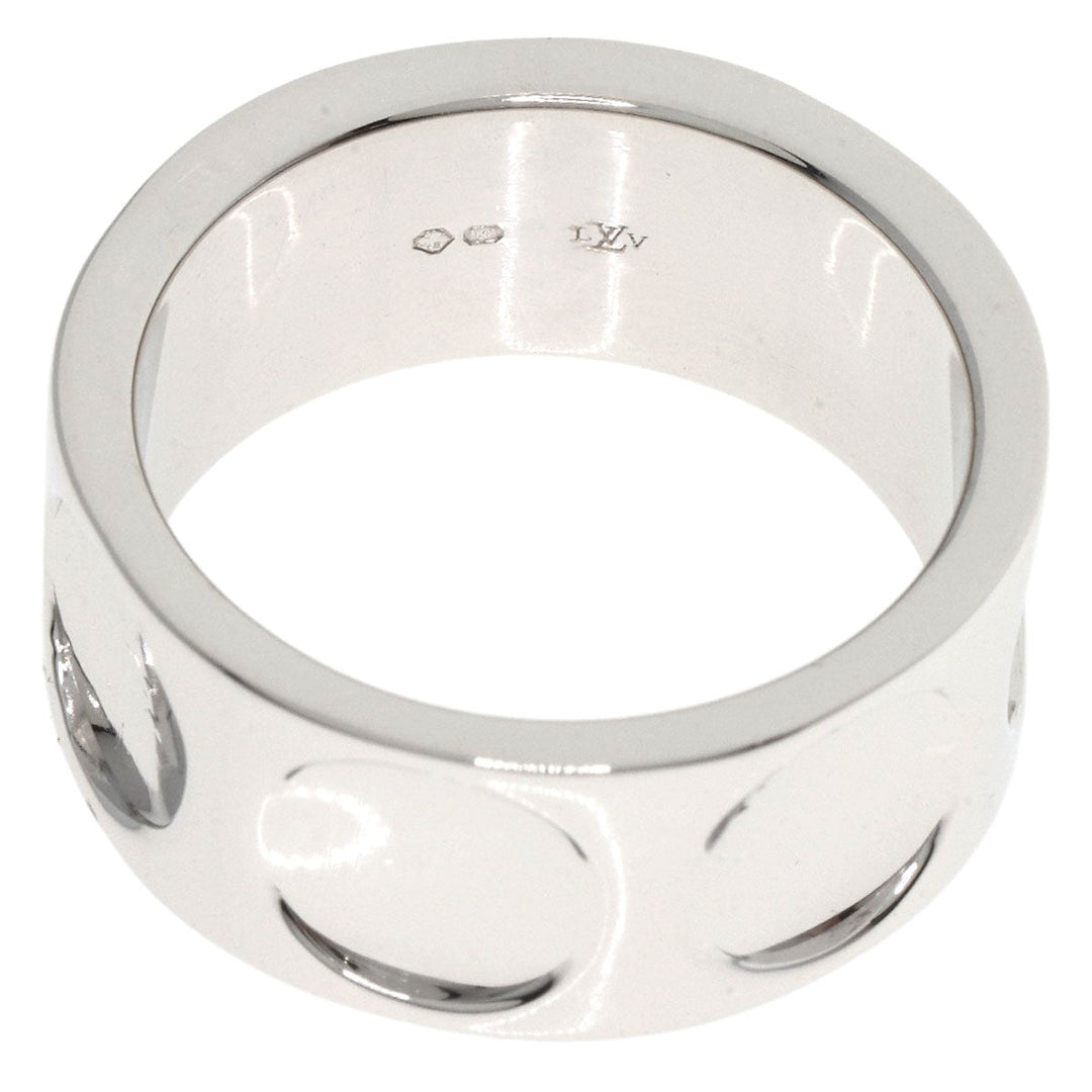 LOUIS VUITTON Ring K18WG Silver Grandberg Empreinte #59