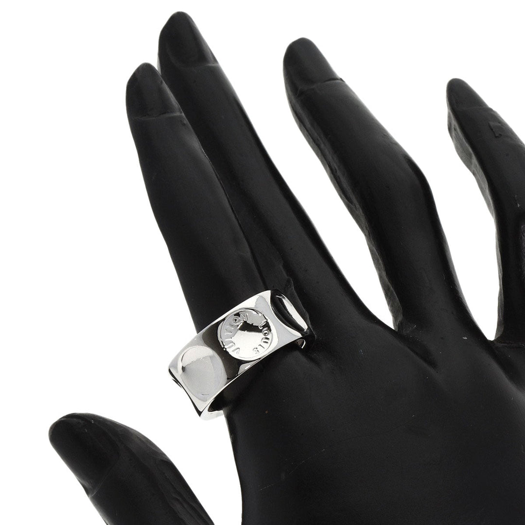 LOUIS VUITTON Ring K18WG Silver Grandberg Empreinte #59