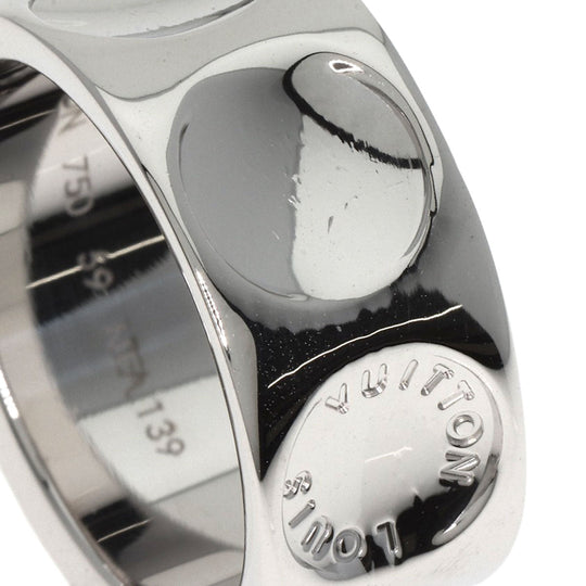LOUIS VUITTON Ring K18WG Silver Grandberg Empreinte #59