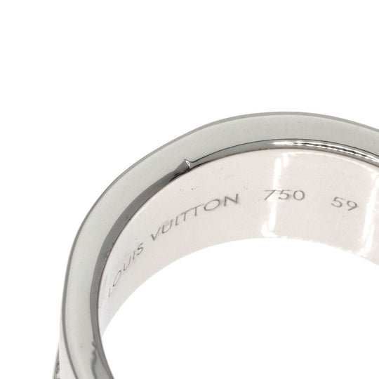 LOUIS VUITTON Ring K18WG Silver Grandberg Empreinte #59