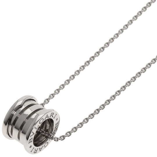 BVLGARI Necklace K18WG Silver B-zero1 B-zero one Women Used Authentic