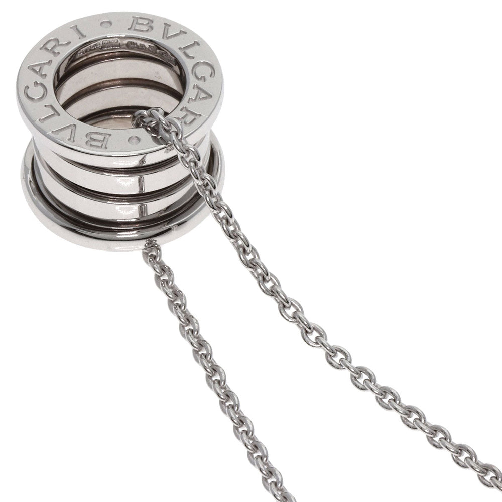 BVLGARI Necklace K18WG Silver B-zero1 B-zero one Women Used Authentic