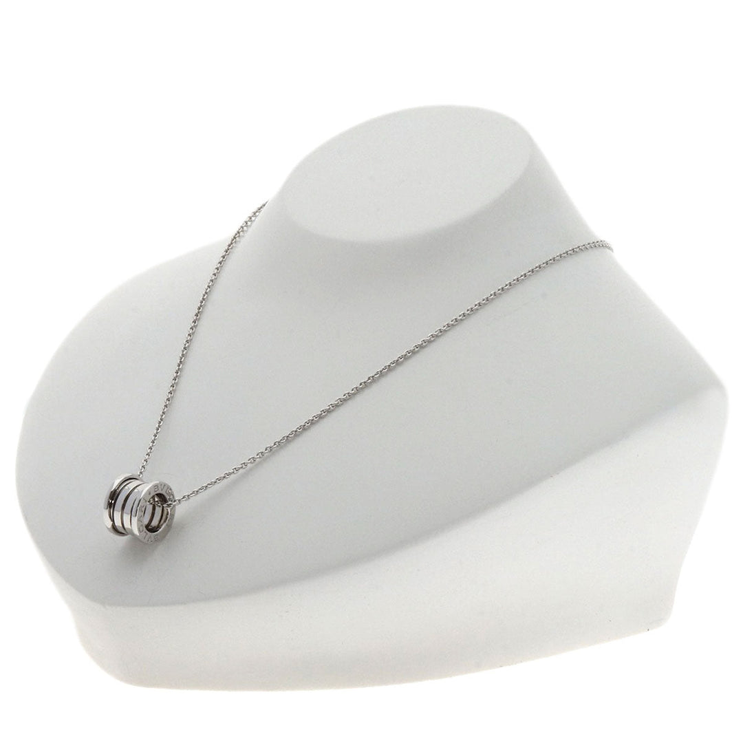 BVLGARI Necklace K18WG Silver B-zero1 B-zero one Women Used Authentic