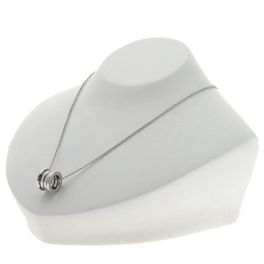 BVLGARI Necklace K18WG Silver B-zero1 B-zero one Women Used Authentic