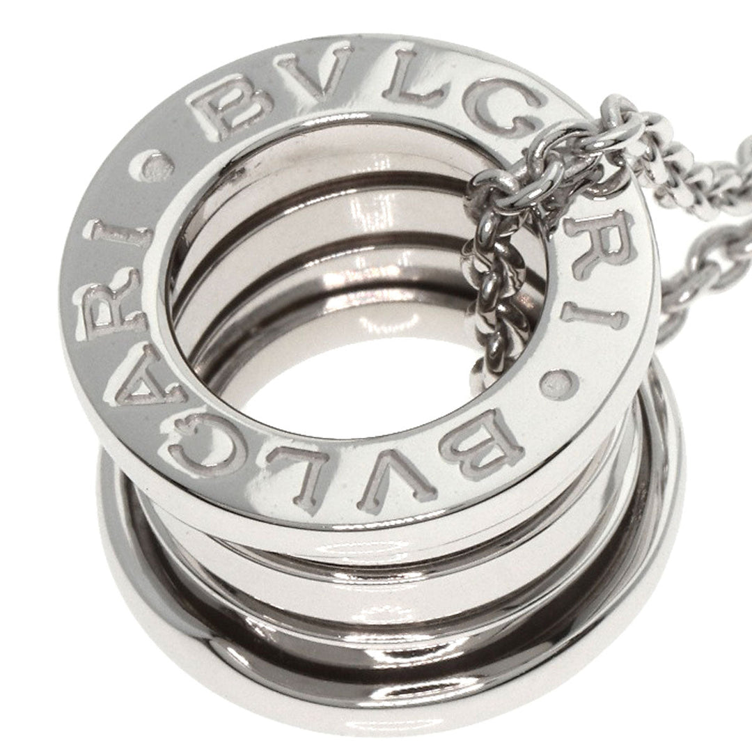 BVLGARI Necklace K18WG Silver B-zero1 B-zero one Women Used Authentic