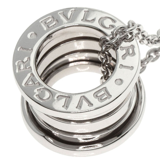 BVLGARI Necklace K18WG Silver B-zero1 B-zero one Women Used Authentic