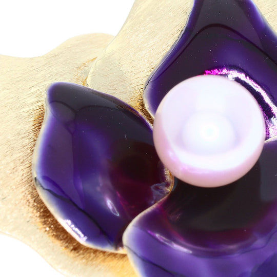 MIKIMOTO Brooch K14YG gold Akoya Pearl Pearl ChainBrooch