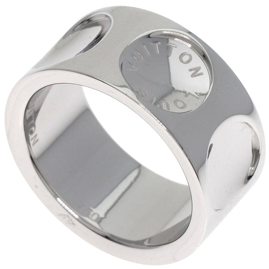 LOUIS VUITTON Ring K18WG Silver Grandberg Empreinte #54