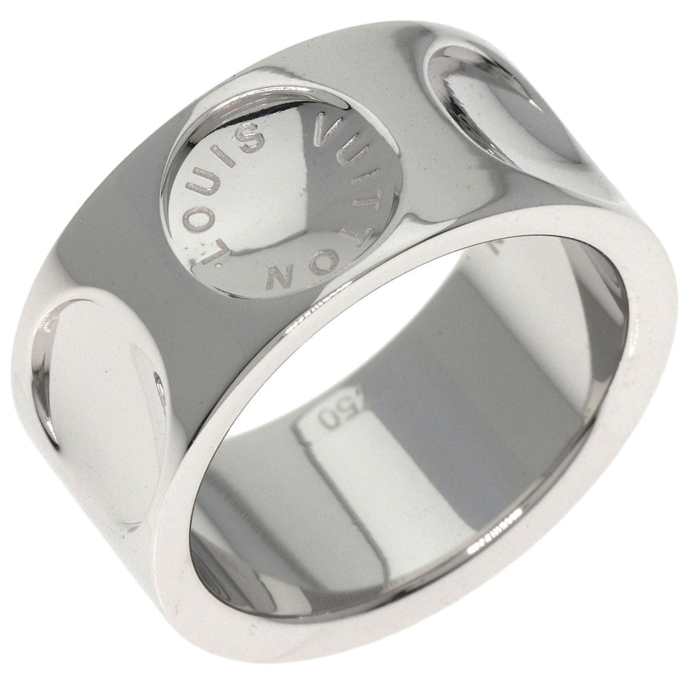 LOUIS VUITTON Ring K18WG Silver Grandberg Empreinte #54