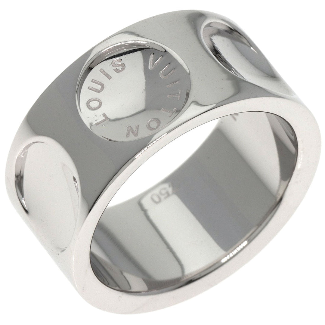 LOUIS VUITTON Ring K18WG Silver Grandberg Empreinte #54