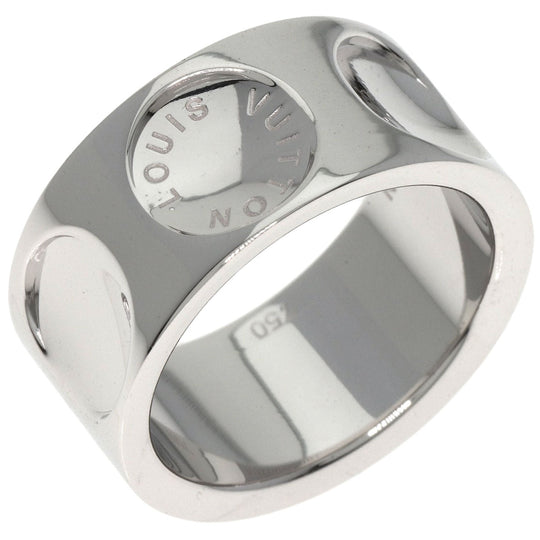 LOUIS VUITTON Ring K18WG Silver Grandberg Empreinte #54
