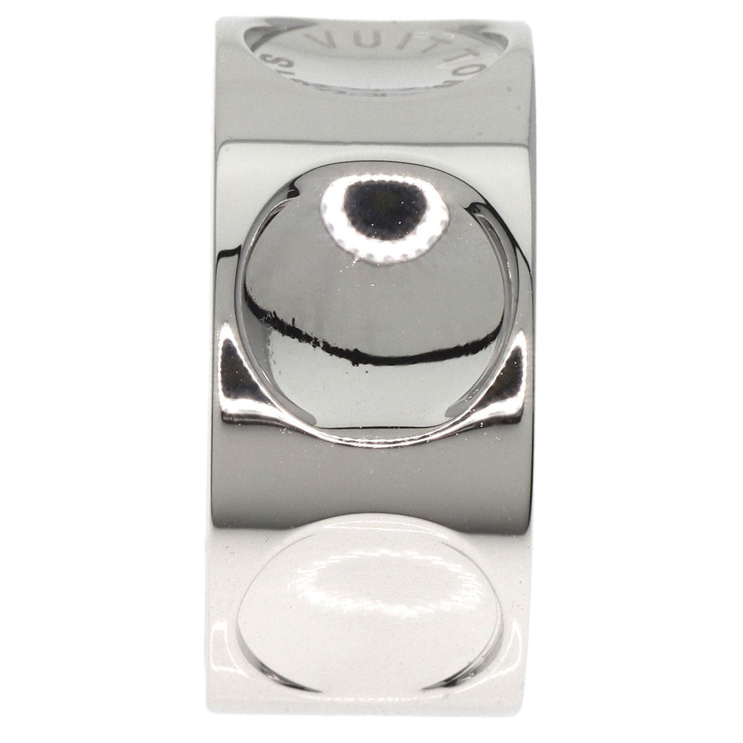 LOUIS VUITTON Ring K18WG Silver Grandberg Empreinte #54
