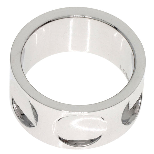 LOUIS VUITTON Ring K18WG Silver Grandberg Empreinte #54