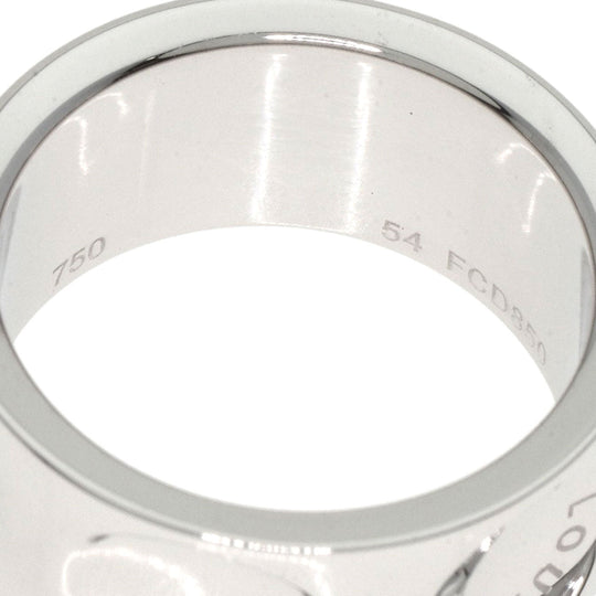 LOUIS VUITTON Ring K18WG Silver Grandberg Empreinte #54