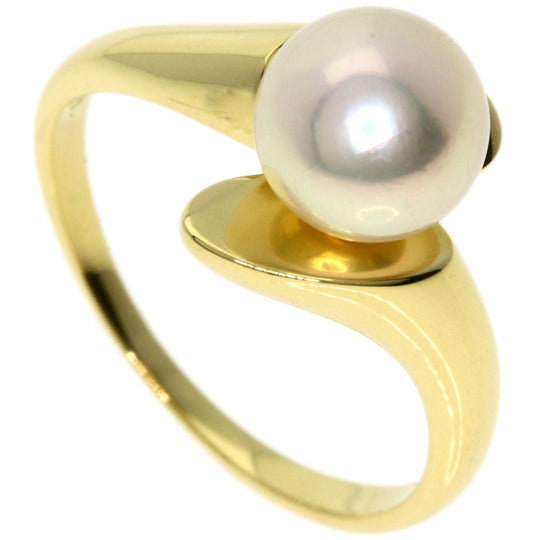 MIKIMOTO Ring 18K Yellow Gold gold Pearl Women Used Authentic