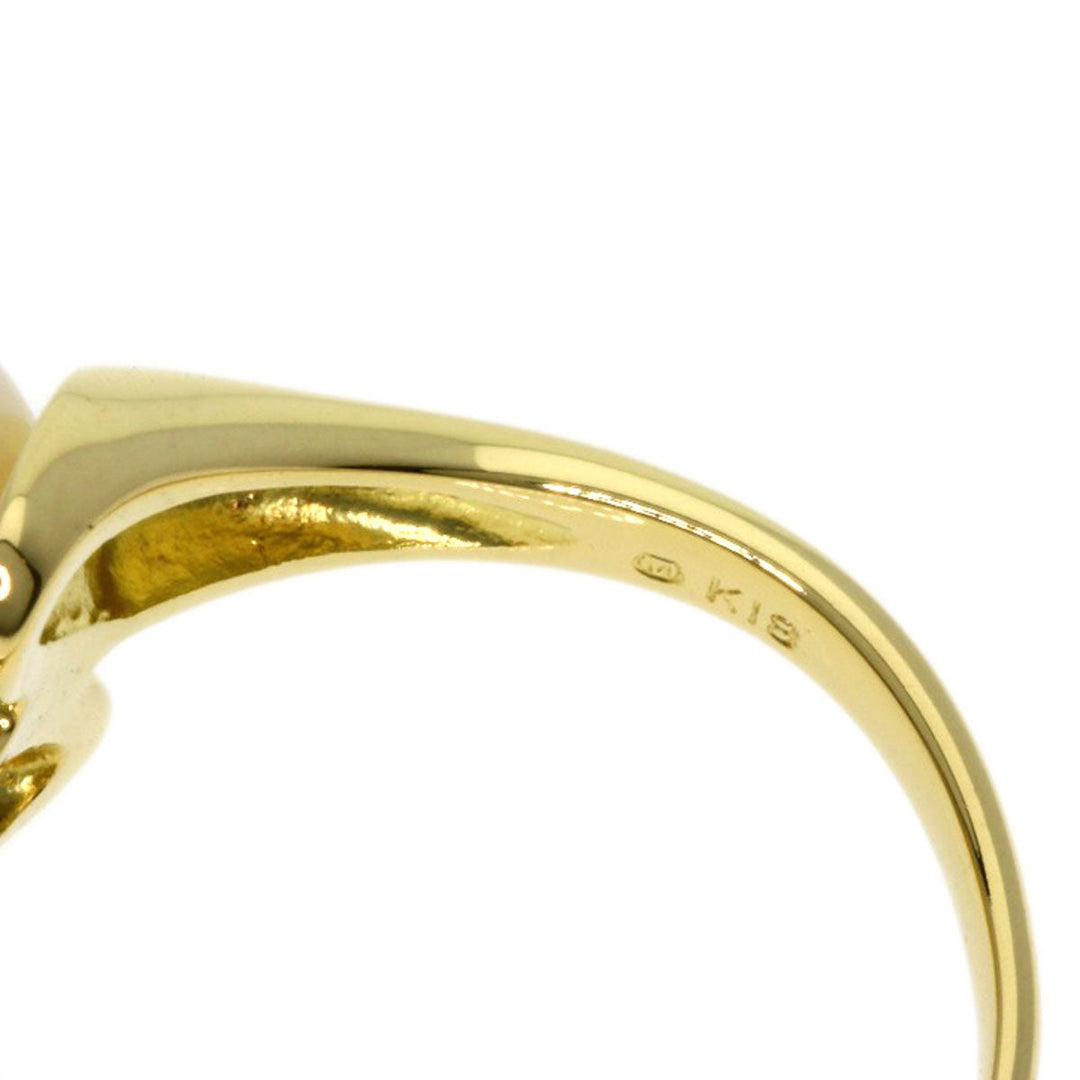 MIKIMOTO Ring 18K Yellow Gold gold Pearl Women Used Authentic