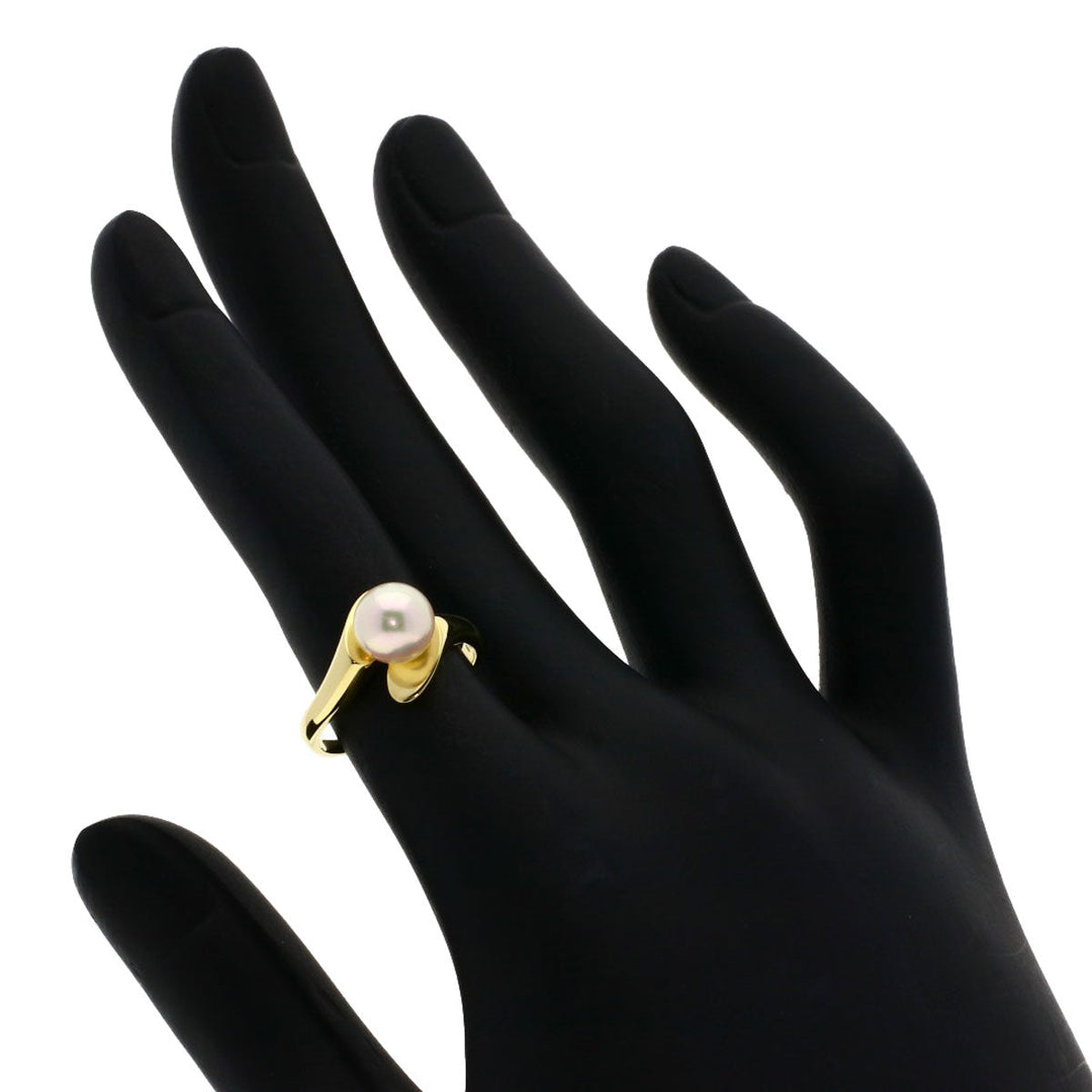 MIKIMOTO Ring 18K Yellow Gold gold Pearl Women Used Authentic