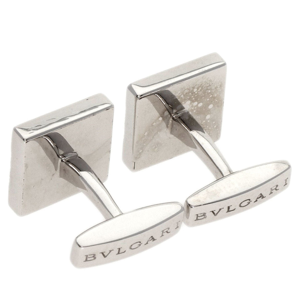 BVLGARI cuffs K18WG Silver Onyx Diamond