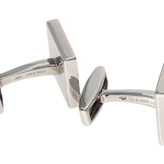 BVLGARI cuffs K18WG Silver Onyx Diamond