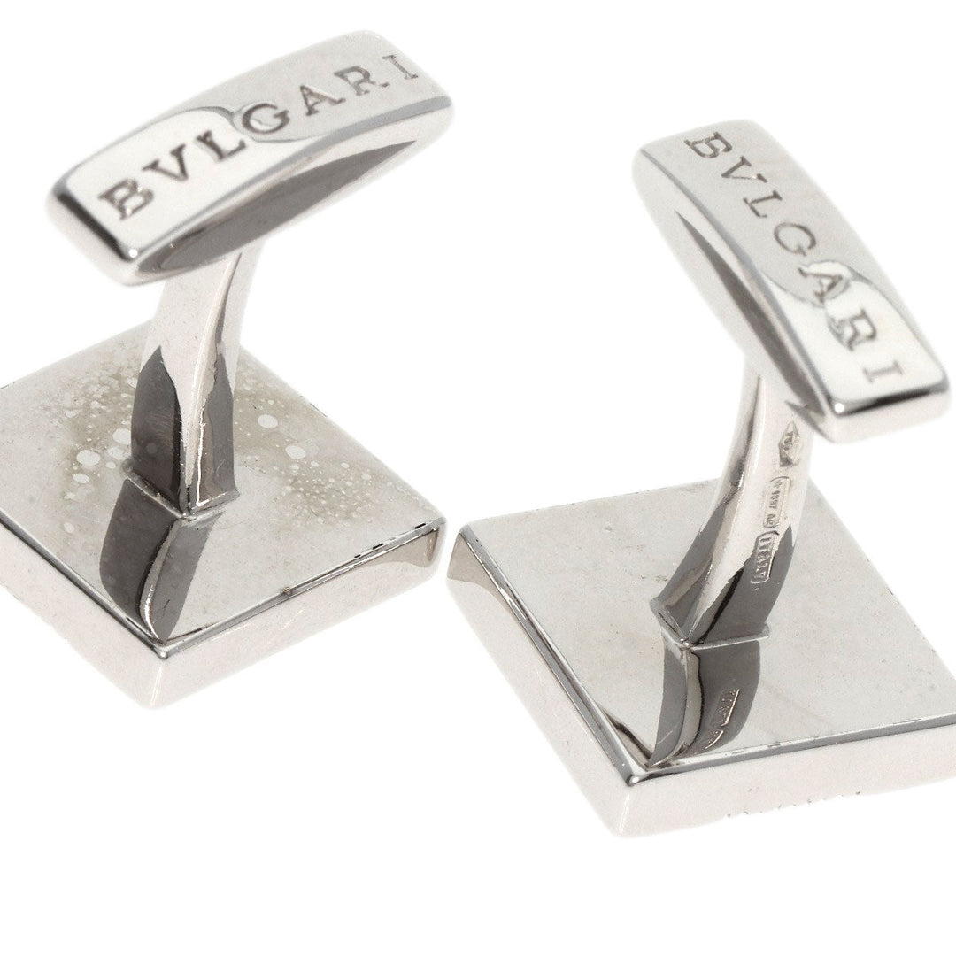 BVLGARI cuffs K18WG Silver Onyx Diamond