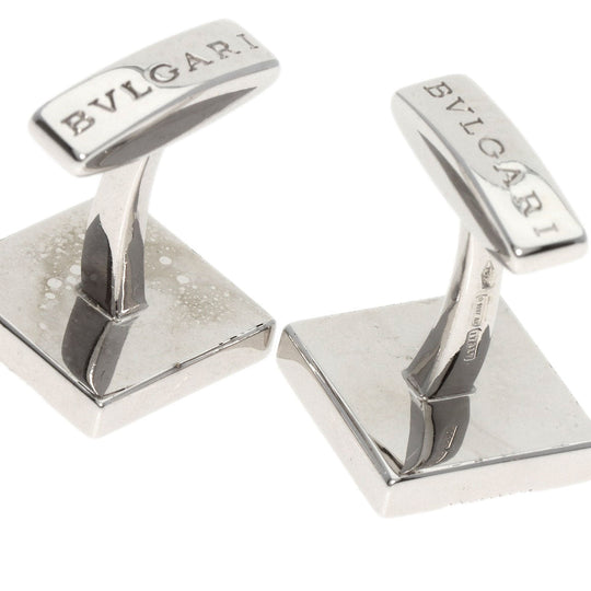 BVLGARI cuffs K18WG Silver Onyx Diamond