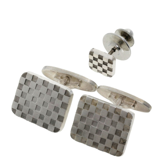 Georg Jensen cuffs SV Silver 113 Tie pin 2 piece set mens Used Authentic