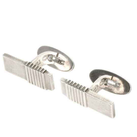 Georg Jensen cuffs SV Silver Simple design mens Used Authentic