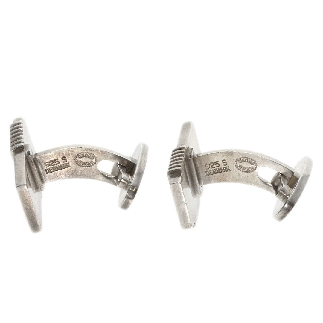 Georg Jensen cuffs SV Silver Simple design mens Used Authentic