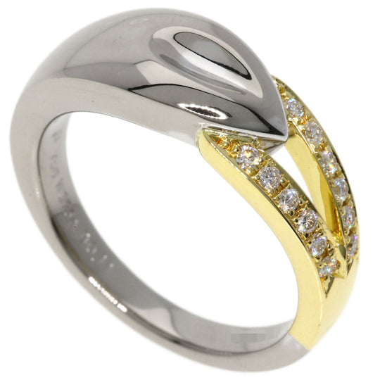 POLA Ring 18K Yellow Gold Silver diamond