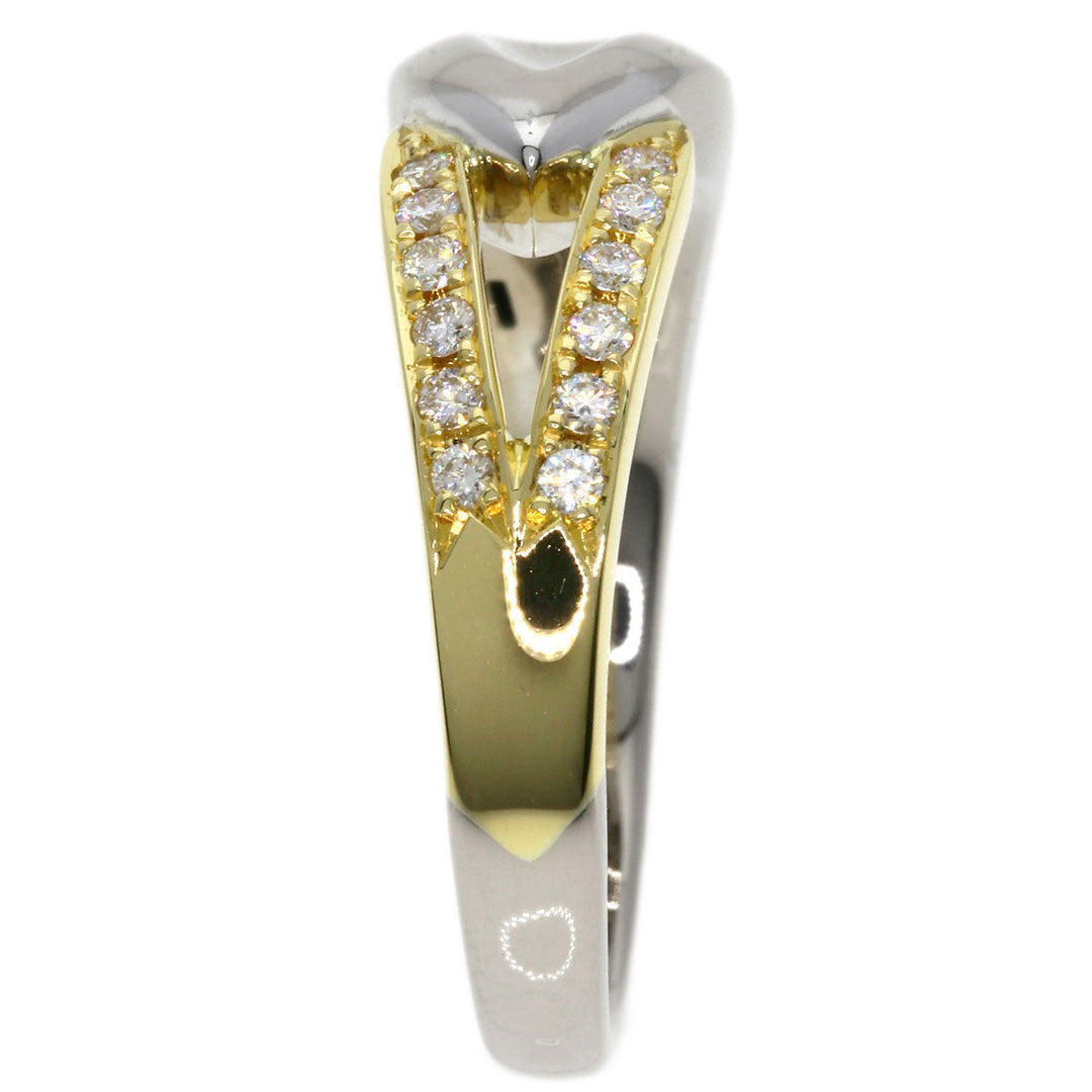 POLA Ring 18K Yellow Gold Silver diamond