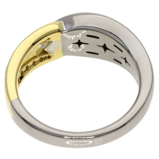 POLA Ring 18K Yellow Gold Silver diamond