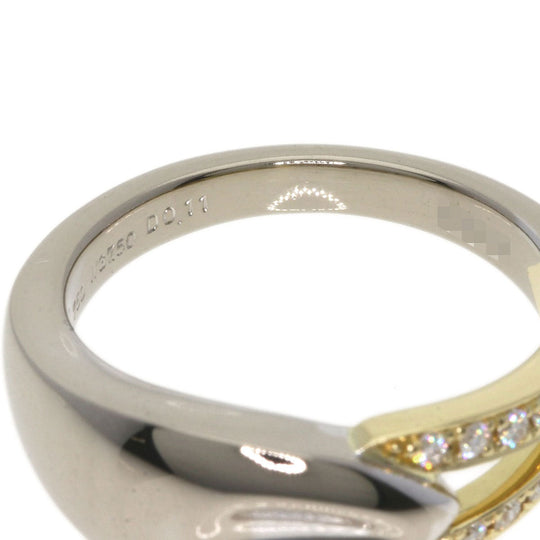 POLA Ring 18K Yellow Gold Silver diamond