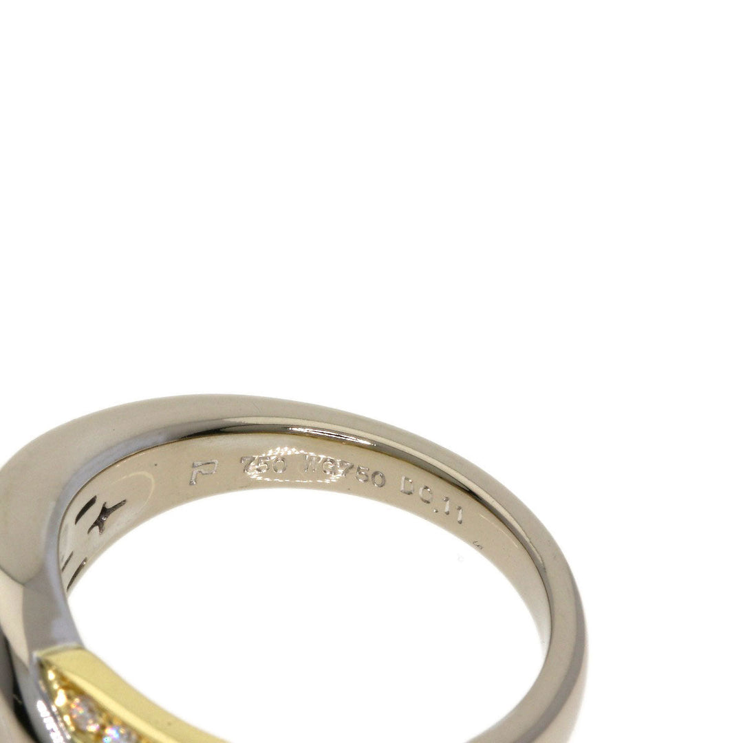 POLA Ring 18K Yellow Gold Silver diamond