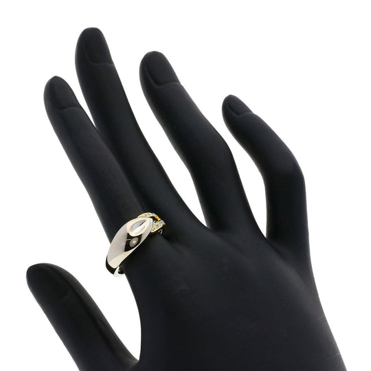POLA Ring 18K Yellow Gold Silver diamond