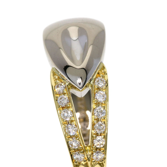 POLA Ring 18K Yellow Gold Silver diamond