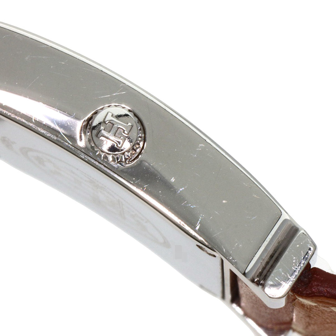 HERMES Watches Quartz HH1.210 Stainless Steel, Leather Silver H watch Deburuturu Silver dial Women Used Authentic