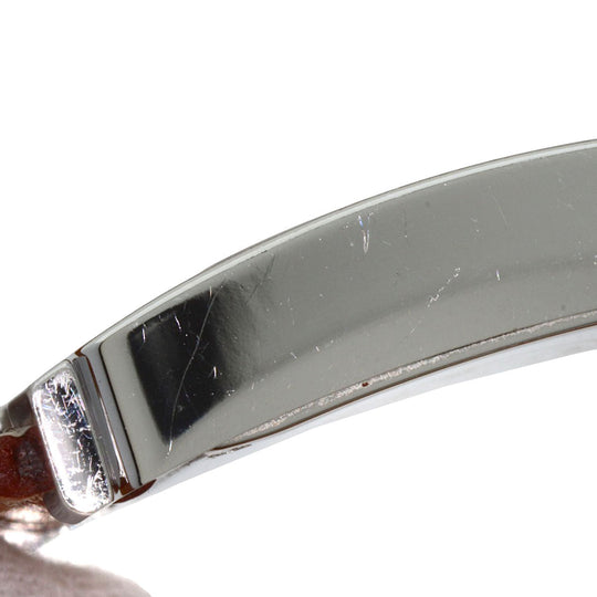 HERMES Watches Quartz HH1.210 Stainless Steel, Leather Silver H watch Deburuturu Silver dial Women Used Authentic