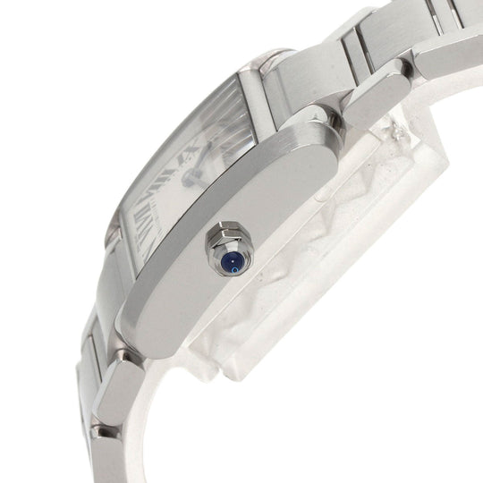 CARTIER Watches Quartz W51008Q3 Stainless Steel , Stainless Steel Silver Tank francaise SM Silver dial Women Used Authentic