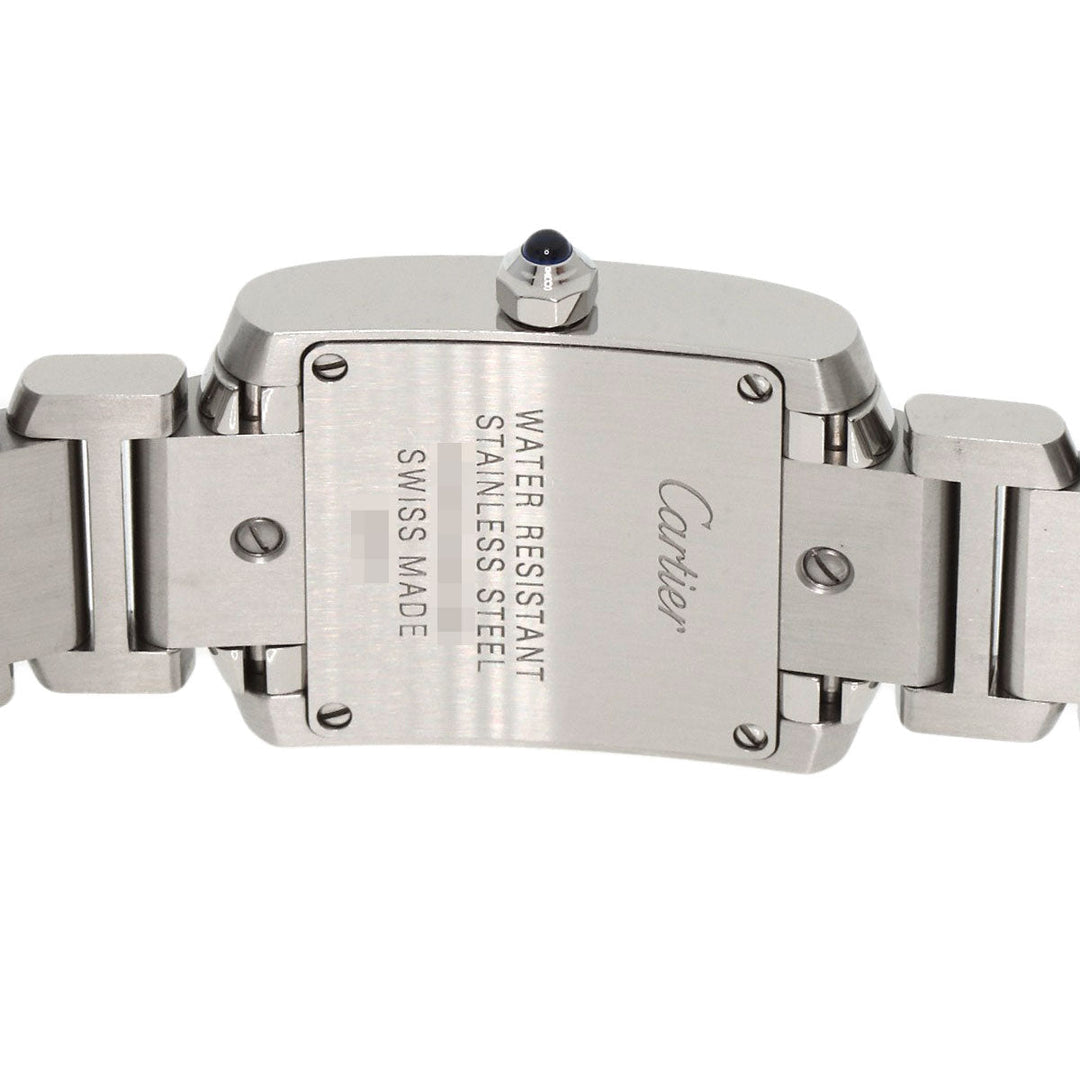 CARTIER Watches Quartz W51008Q3 Stainless Steel , Stainless Steel Silver Tank francaise SM Silver dial Women Used Authentic