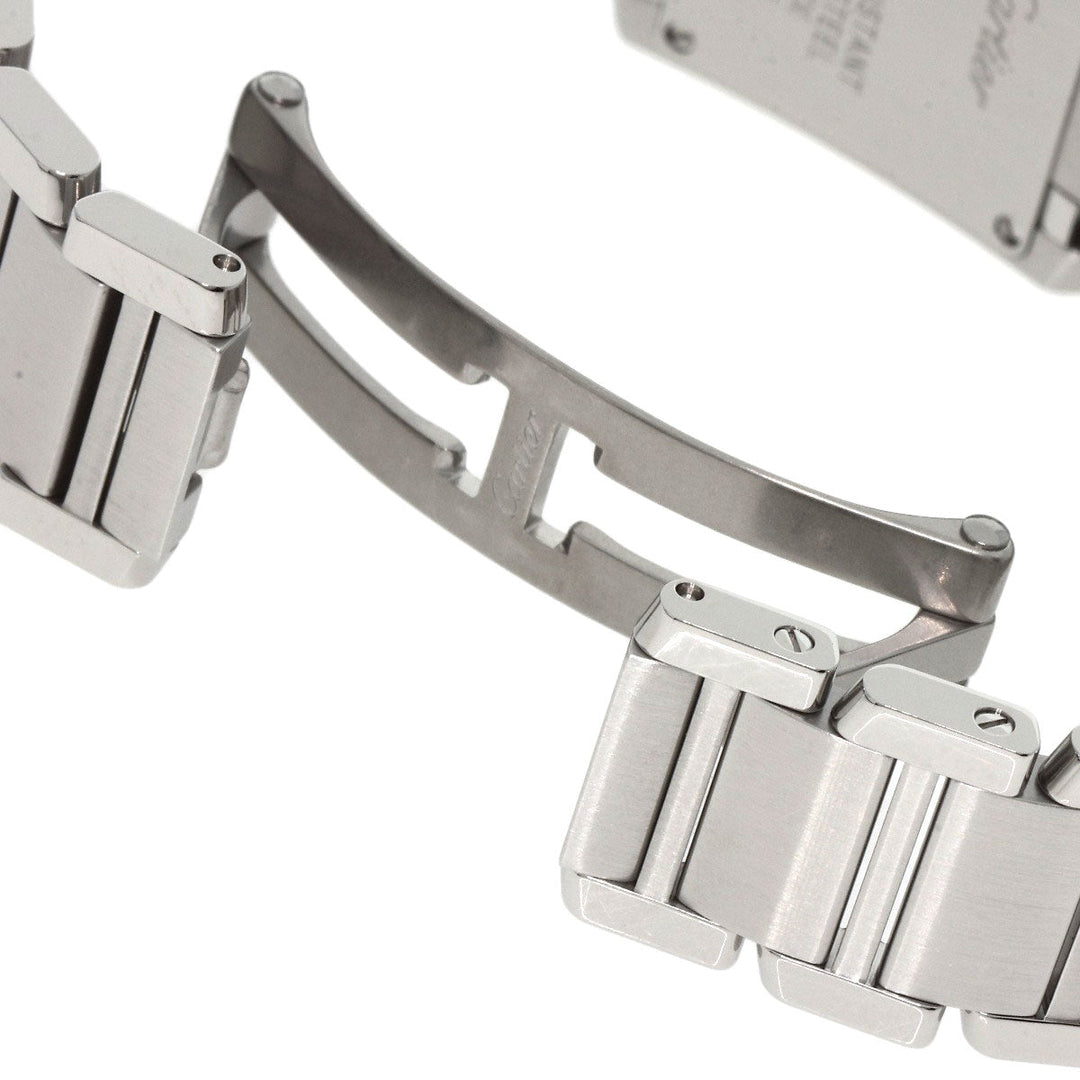 CARTIER Watches Quartz W51008Q3 Stainless Steel , Stainless Steel Silver Tank francaise SM Silver dial Women Used Authentic
