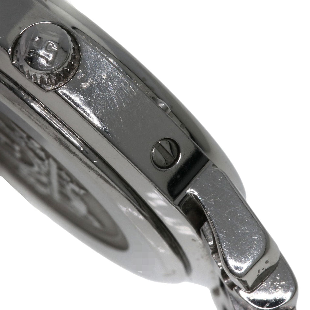 HERMES Watches Quartz CL4.210 Stainless Steel , Stainless Steel Silver Clipper black dial Women Used Authentic