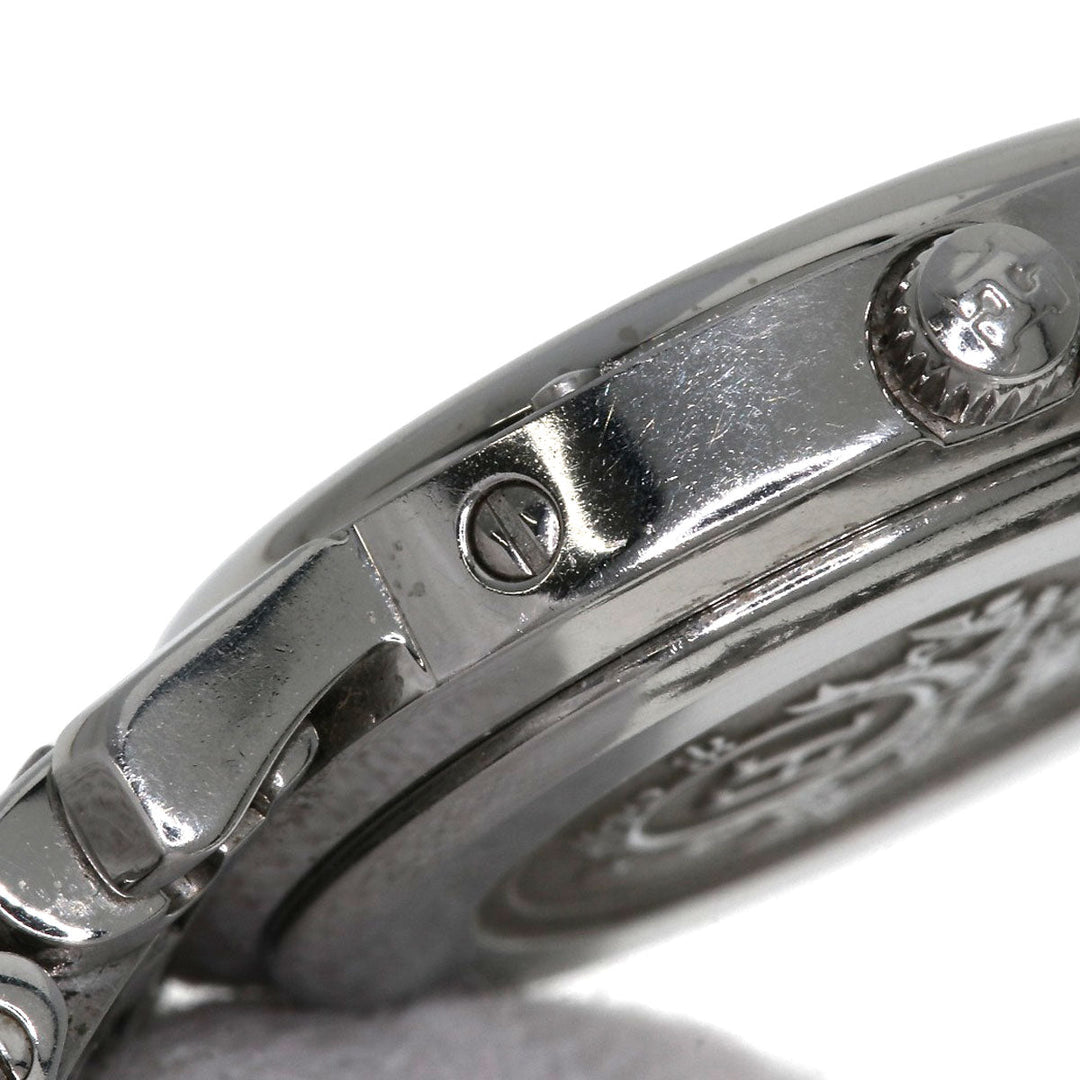 HERMES Watches Quartz CL4.210 Stainless Steel , Stainless Steel Silver Clipper black dial Women Used Authentic